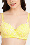 Rosaline Padded Wired 3/4th Coverage T-Shirt Bra - Habanero Gold — thumbnail 4